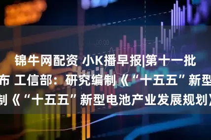 锦牛网配资 小K播早报|第十一批国家集采新规发布 工信部：研究编制《“十五五”新型电池产业发展规划》